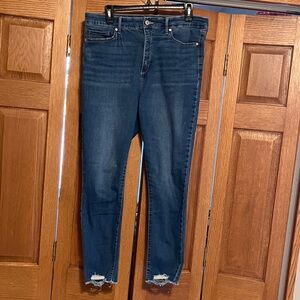 Sofia Vergara Rosa Curvy Ankle Stretchy High Rise Jeans Size 12